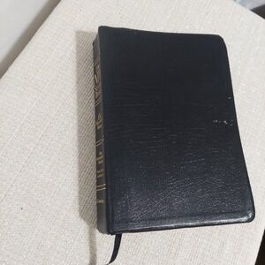 The NIV Study Bible Red Letter Edition 1995‎ Zondervan Black Bonded Leather